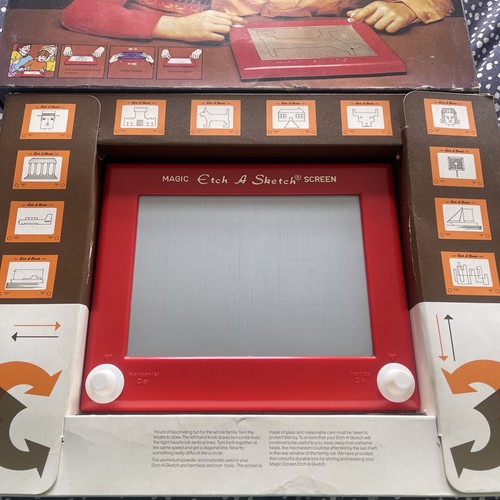 Vintage etch sketch - a,