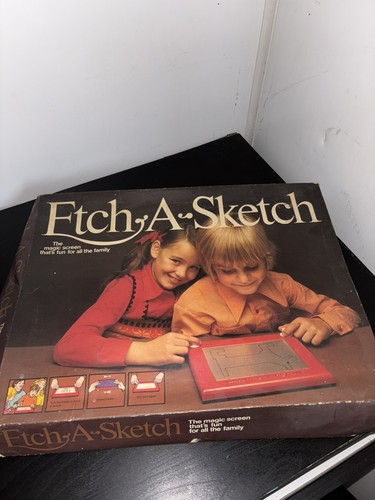 Vintage etch sketch - etch,