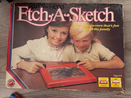 Etch sketch vintage - etch-a-sketch,