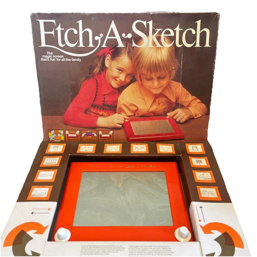 Vintage etch sketch - etch,