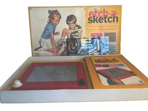 Vintage etch sketch - etch,
