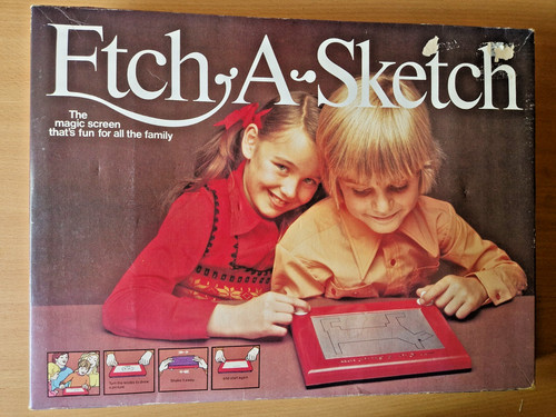 Etch sketch boxed 1970 - sketch,