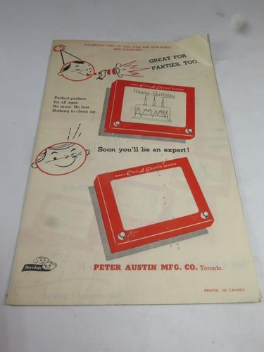 Vintage instruction sheet etch - vintage,