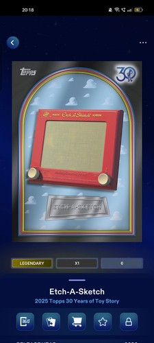 Etch sketch topps - sketch, /10