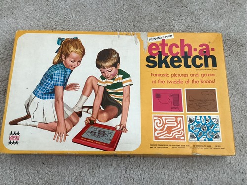 Vintage 70s etch sketch - vintage,
