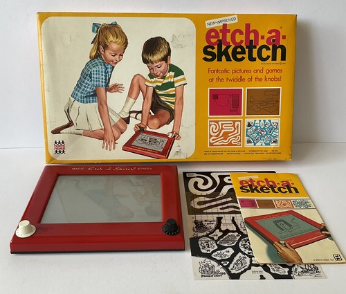 Vintage etch sketch - a, denys