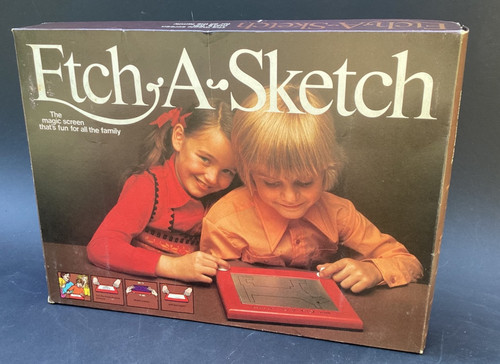 Vintage etch sketch boxed - vintage,