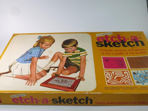 Vintage etch sketch - vintage, etch-a-sketch
